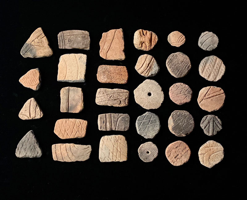 縄文陶器。殘片。陶片。 縄文時代。古美術。骨董品。舊家蔵出し。 延期】縄文−石器・陶片・破れ壺展− | イベント詳細