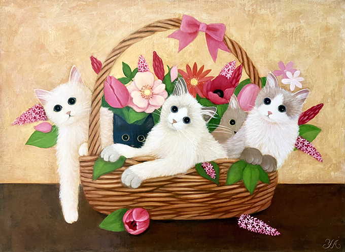 秋吉 由紀子 展 ― 魅惑の猫たちとロマンティックな物語 ― | イベント詳細