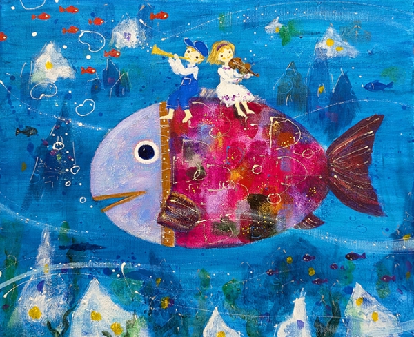 前田 麻里 展　― 花と夢と愛・心の贈りもの ―