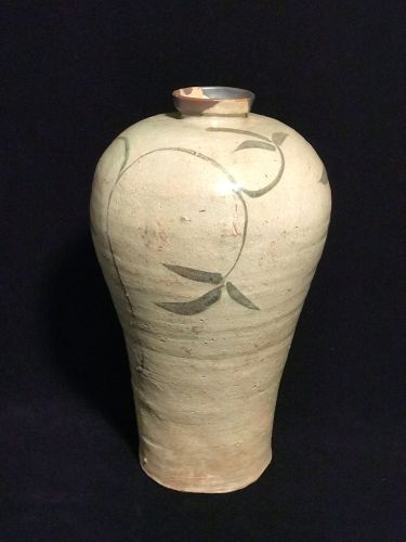 Goryeo Iron Glaze Plum Design Jar