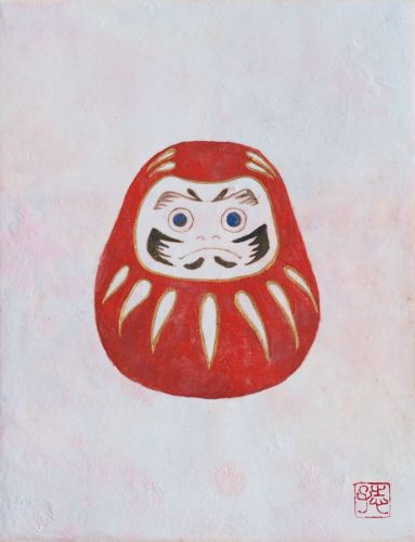 青木志子日本画展「だるまさんといっしょ」