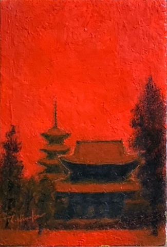 Tsuguhiro Hiraoka Oil Painting