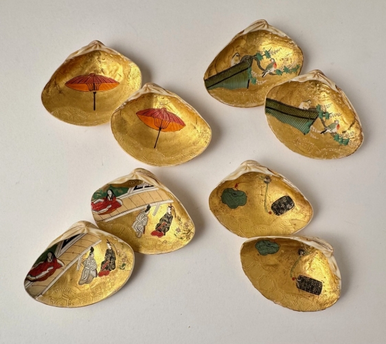 花徑のチャリティ入札会：貝合わせ香合４点