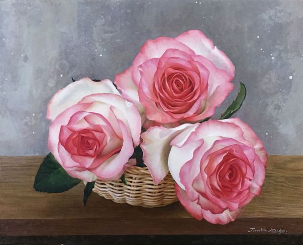 Junko Hisashita / Pink Flower Basket