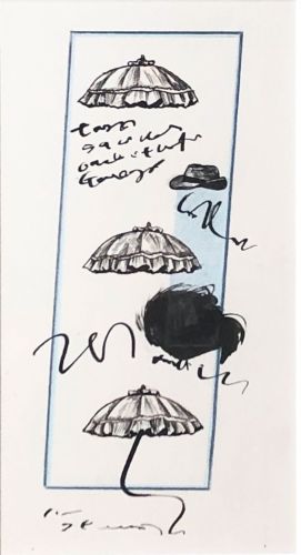 池田満寿夫 「傘とハット」