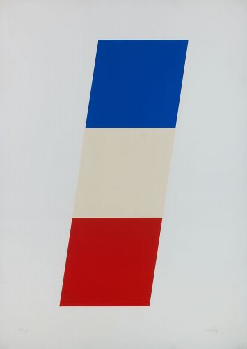 エルスワース・ケリー(Ellsworth Kelly) ブルー/ホワイト/レッド(Blue / White / Red) <br>1970年 108×76cm リトグラフ ed.54